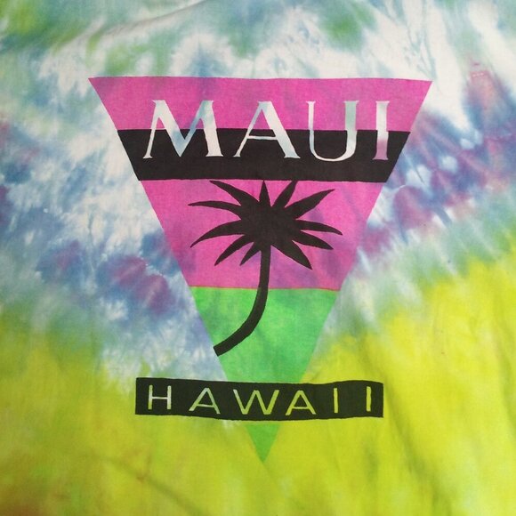 Vintage Crazy Shirts Maui And Sons Surf Tie Dye T-Shirt - Picture 1 of 7